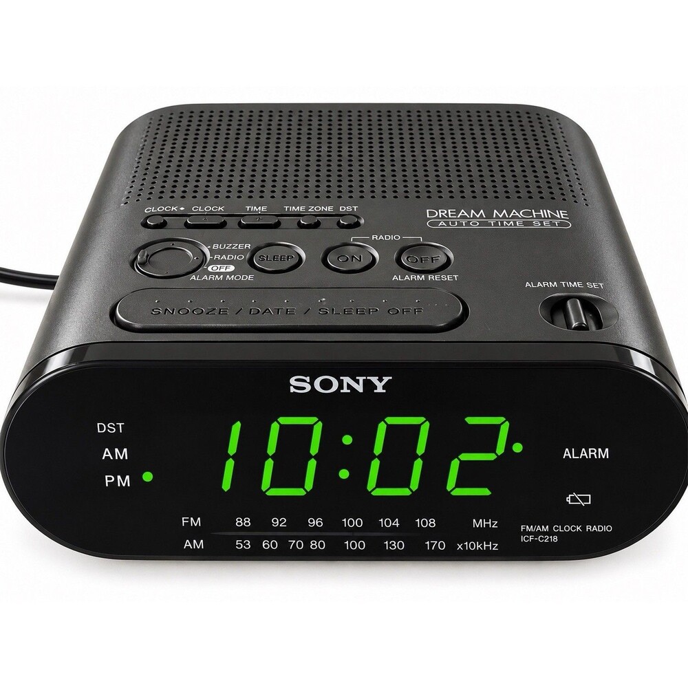 Sony Dream Machine ICF-C218 AM/FM Alarm Clock Radio – Tested & Working